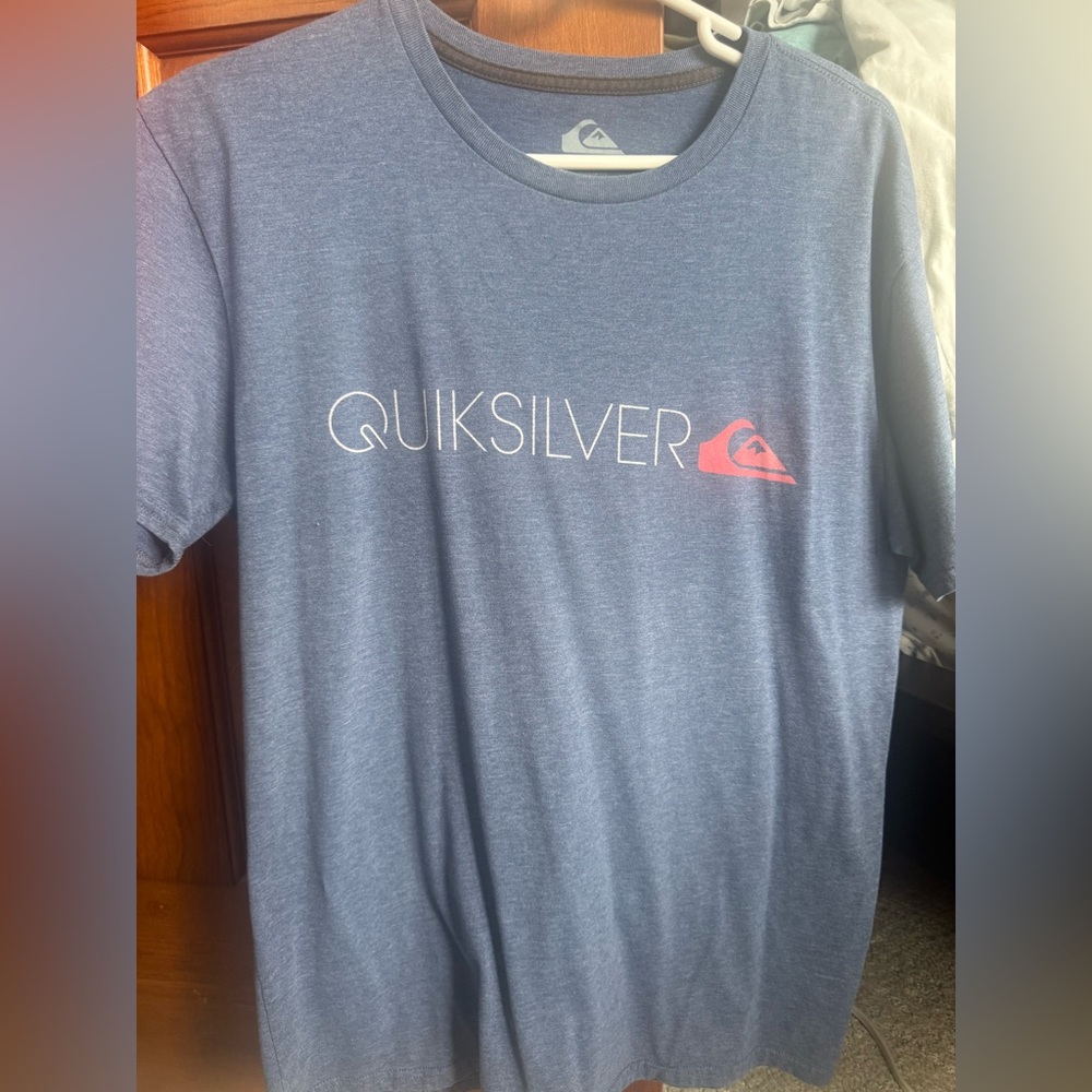 Quiksilver Men's Heather Blue Tee